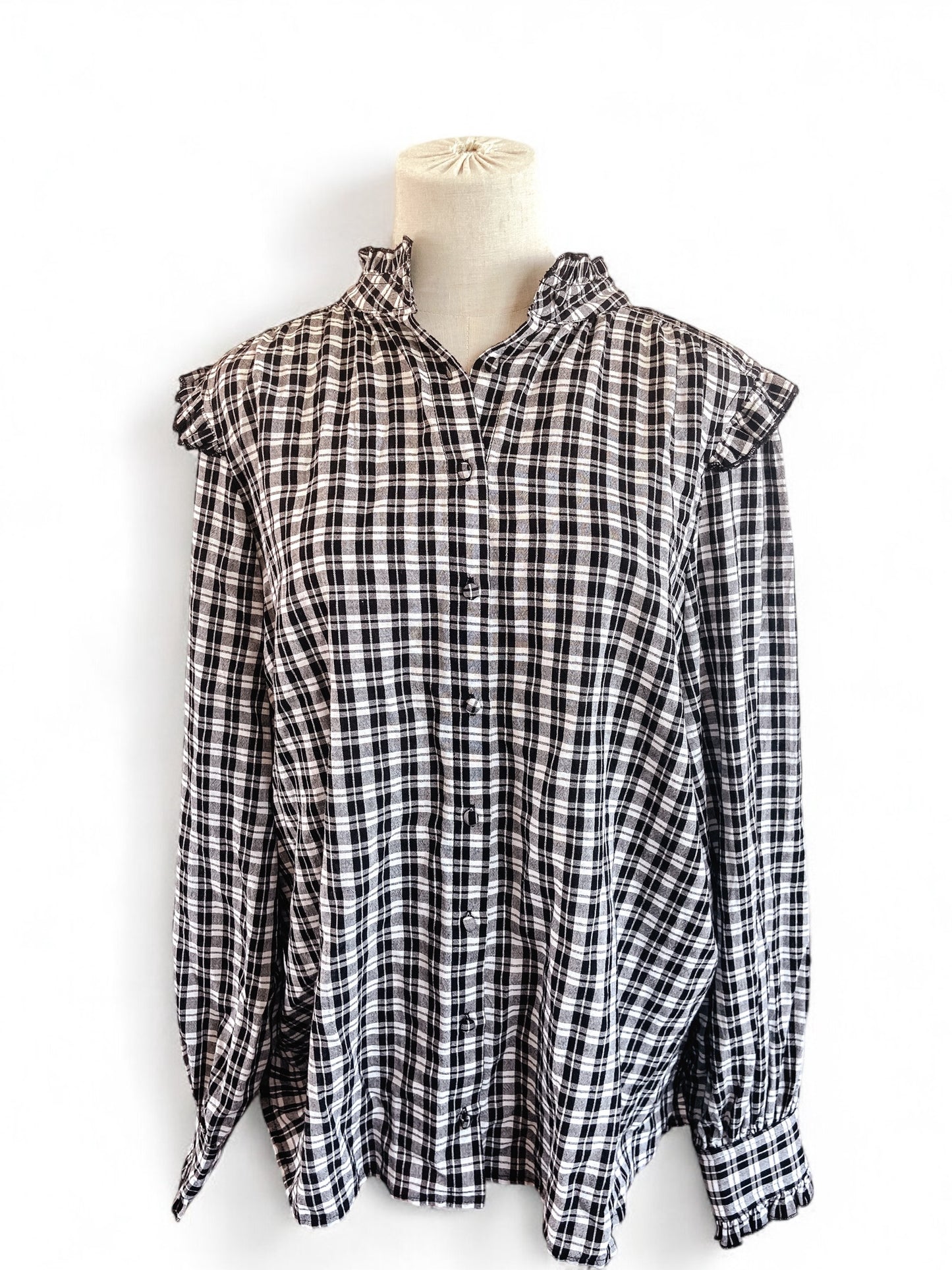 Whistle Gingham Blouse (14)