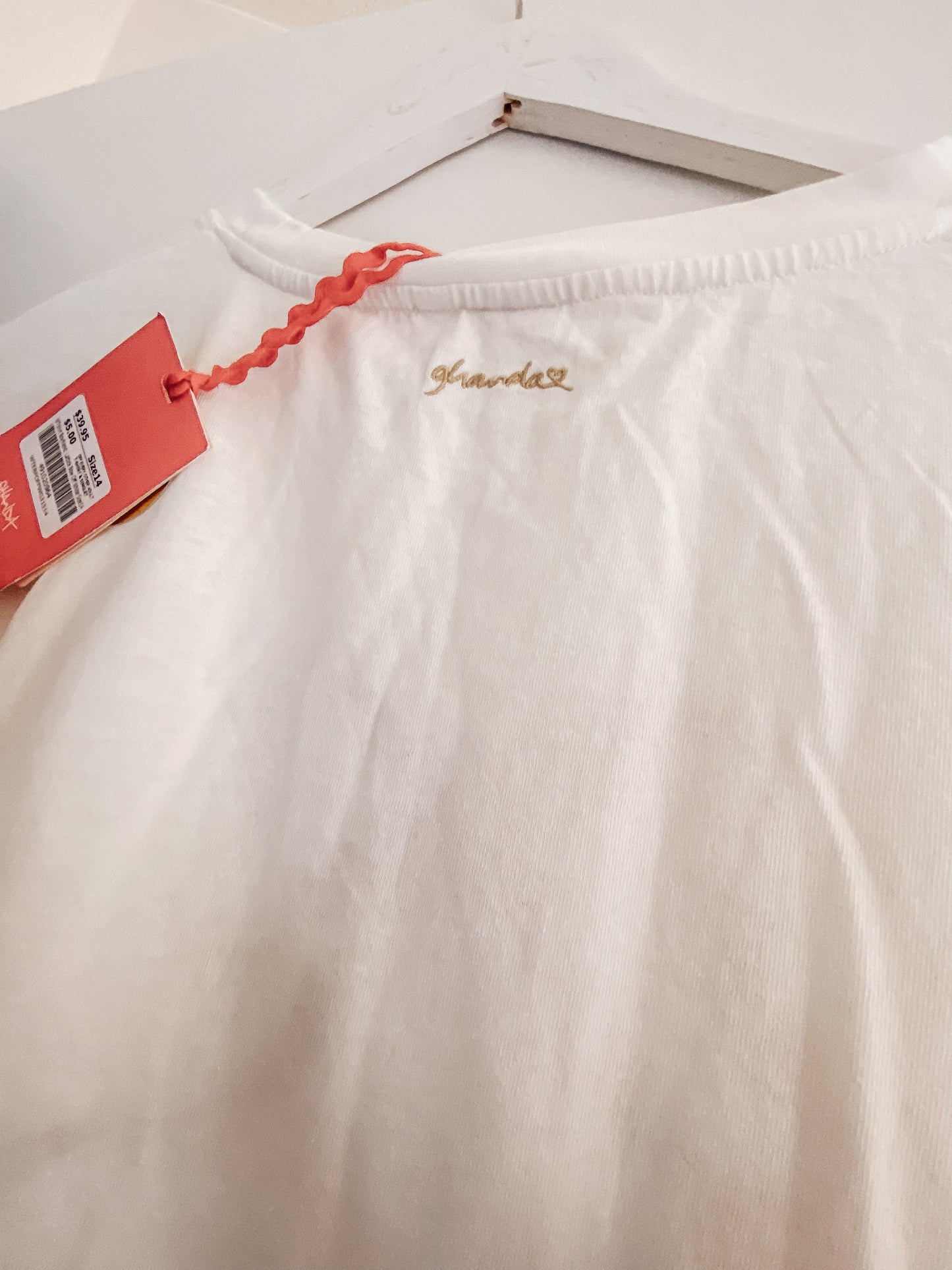 GHANDA Bow Boyfriend Tee (14-16)