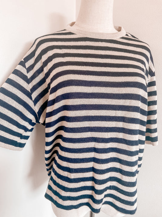 Stripe Knit Top (14-16)