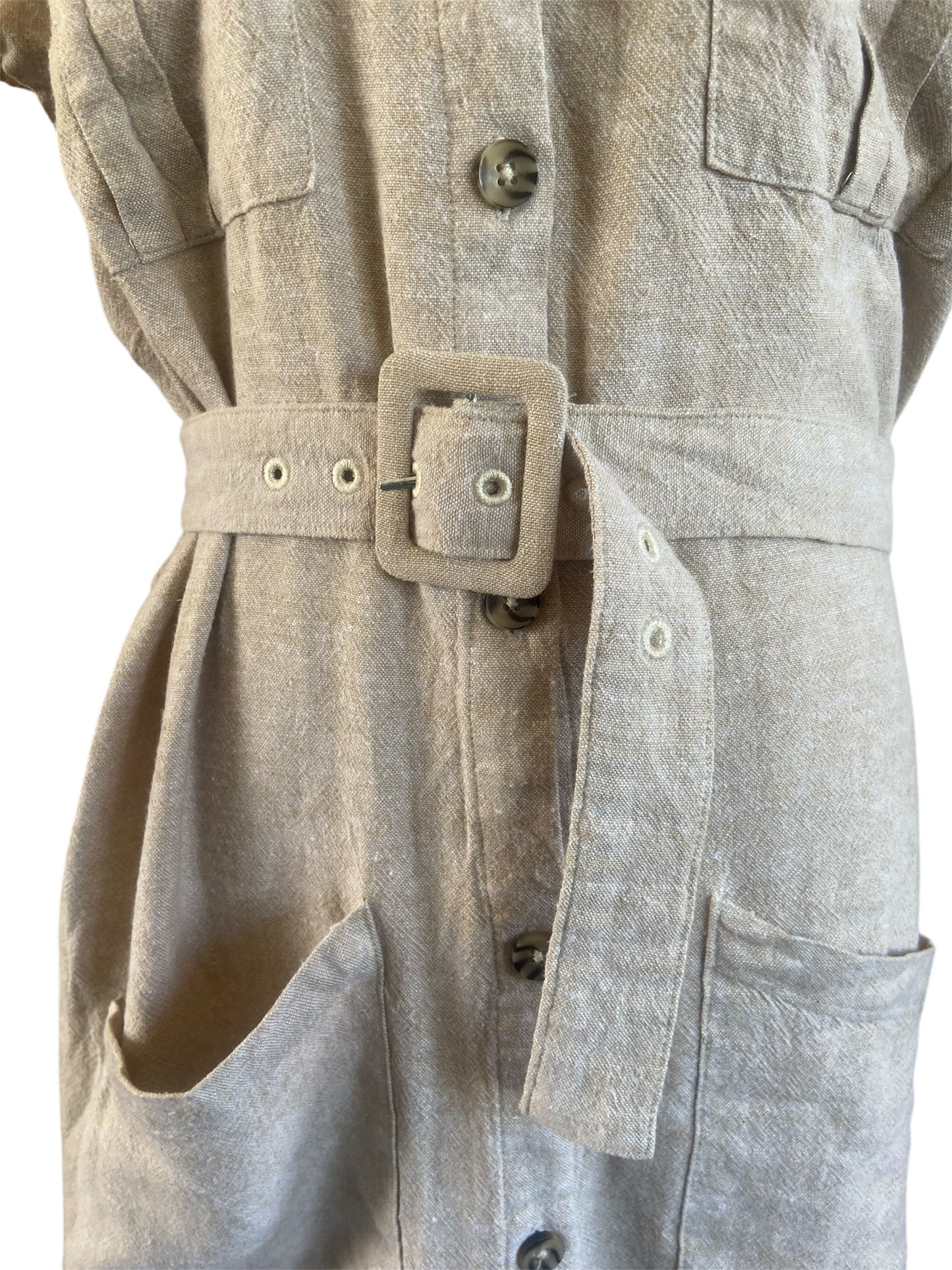 HUMIDITY | Linen Blend Dress (S)