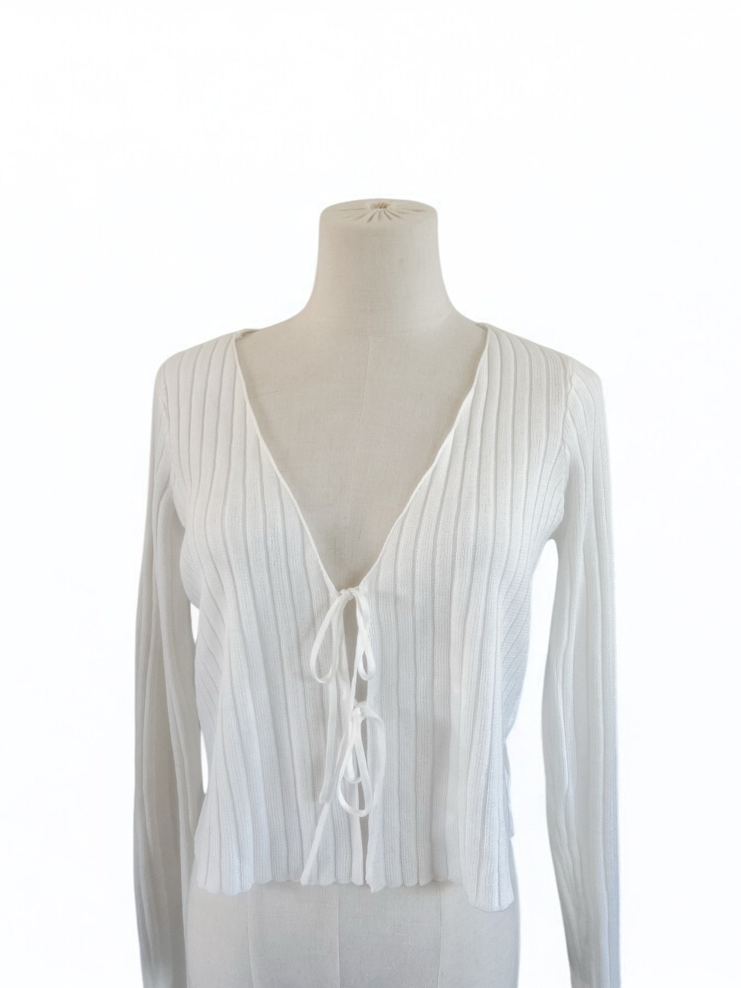 Glassons Rib Tie up Front Top (S)