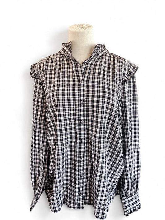 Whistle Gingham Blouse (14)
