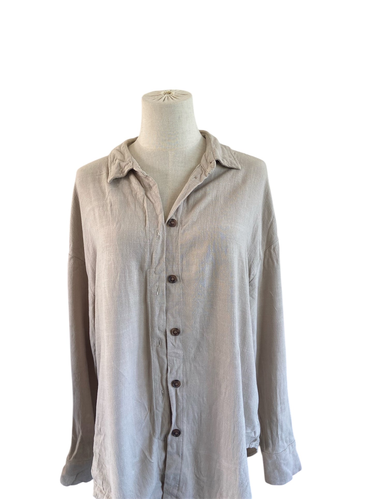 GLASSONS | Linen Blend Blouse (10-14)