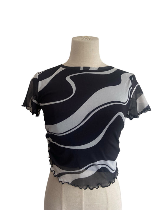 GLASSONS ABSTRACT TOP (S) - The Preloved Wardrobe